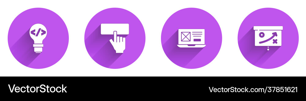 Set front end development keyboard ui or ux Set front end development keyboard ui or ux vector image