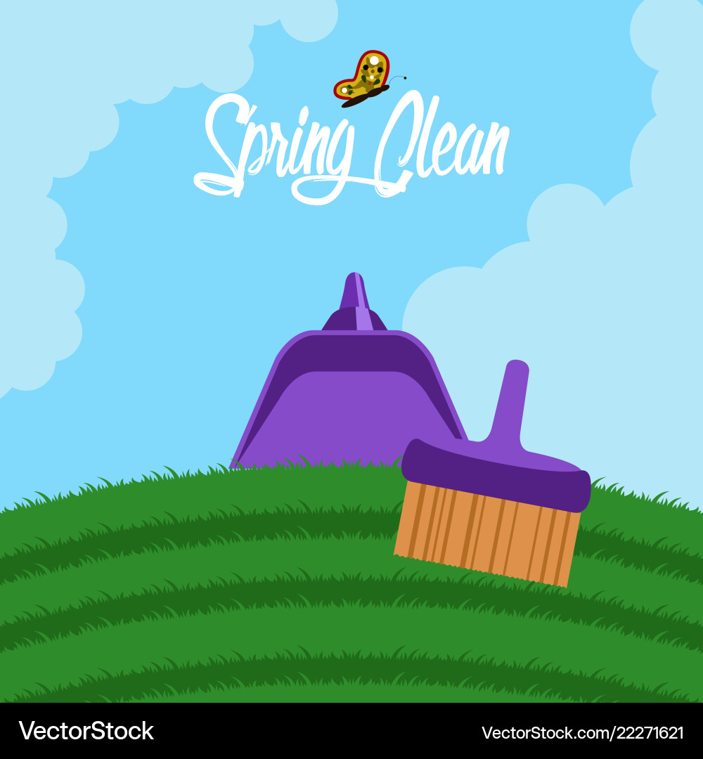 Spring clean concept image Vector Image