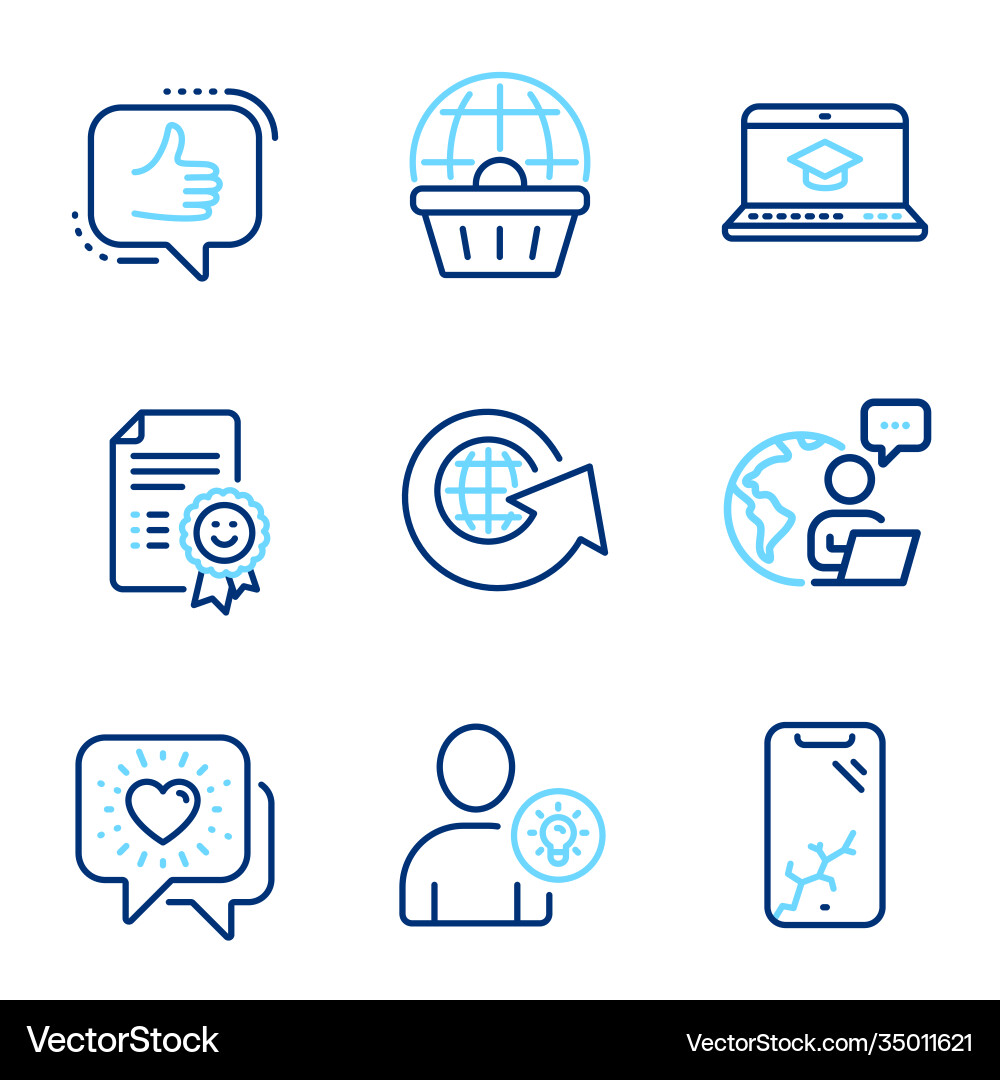 Technology icons set included icon as user idea Technology icons set included icon as user idea vector image