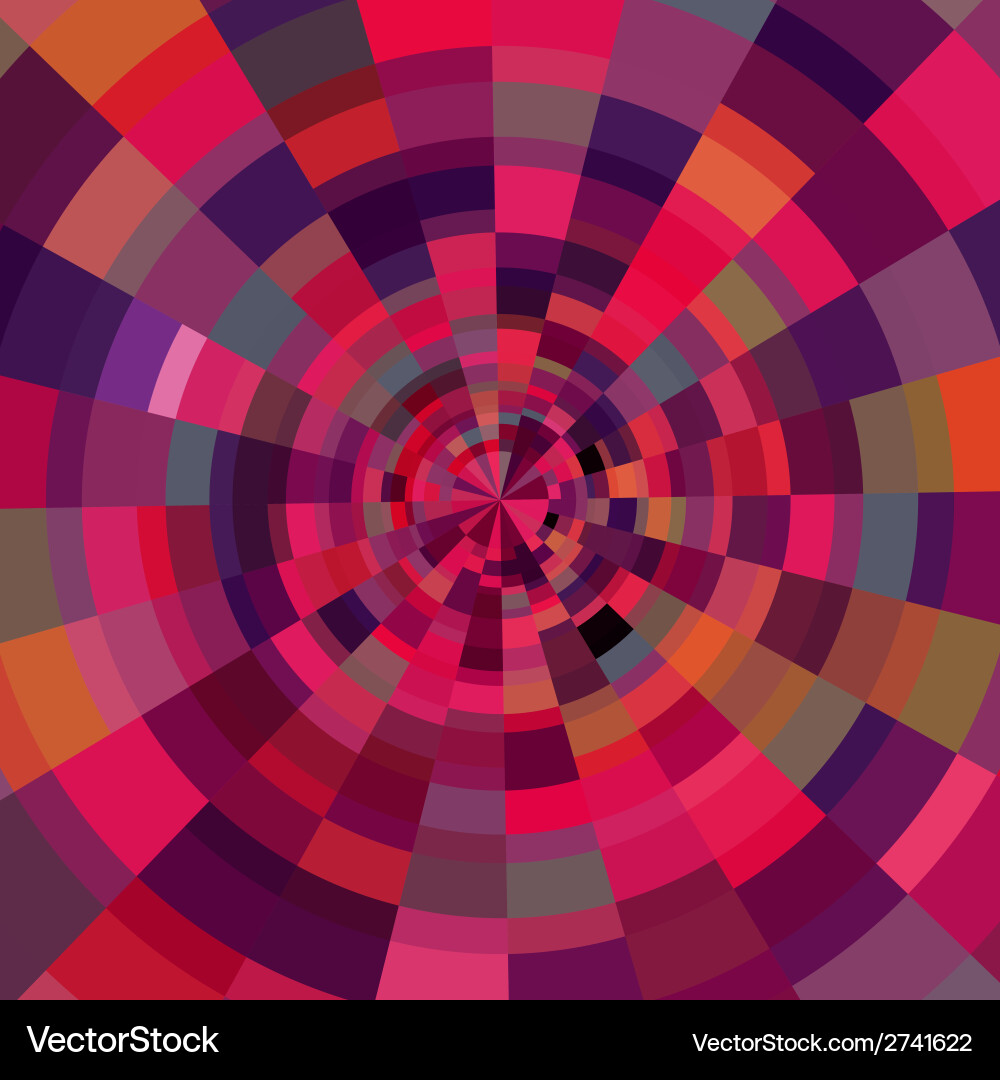 Abstract circular colorful background vector image