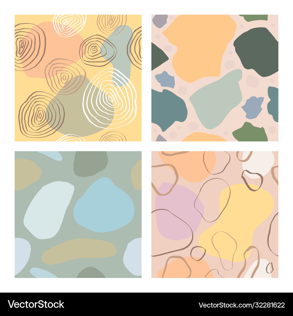 Abstract pattern with shapes lines spots imprints Vector Image