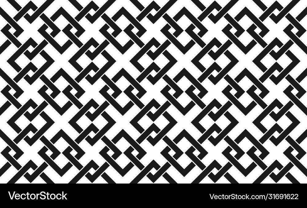 Abstract seamless pattern intertwined squares Abstract seamless pattern intertwined squares vector image