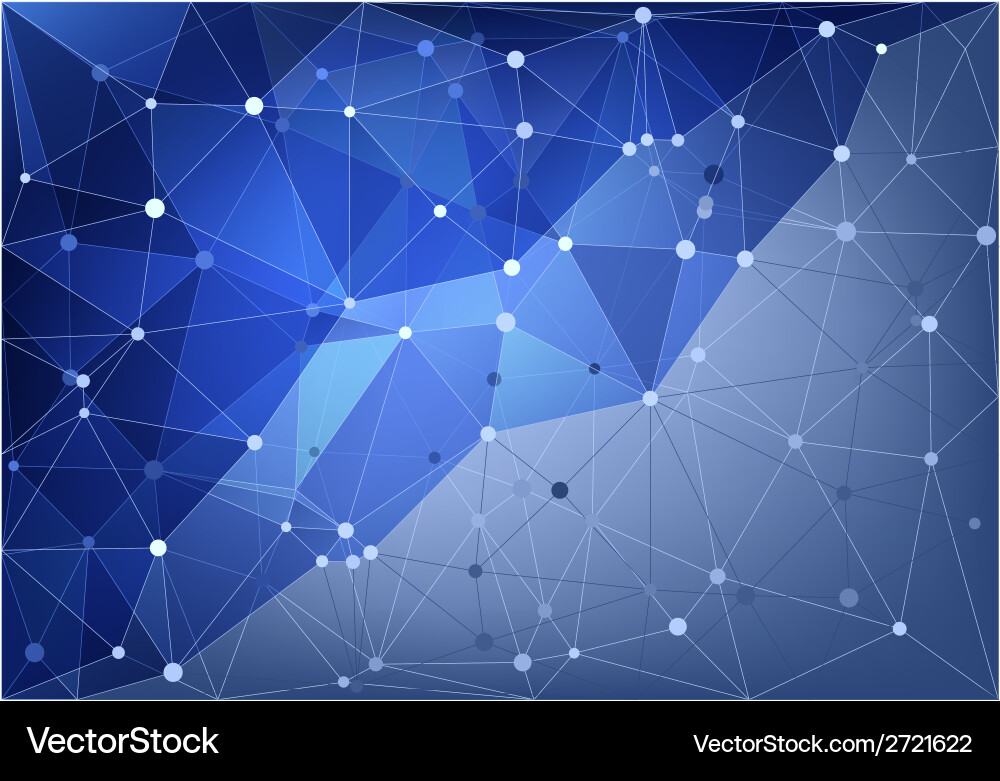 Abstract triangle net vector image