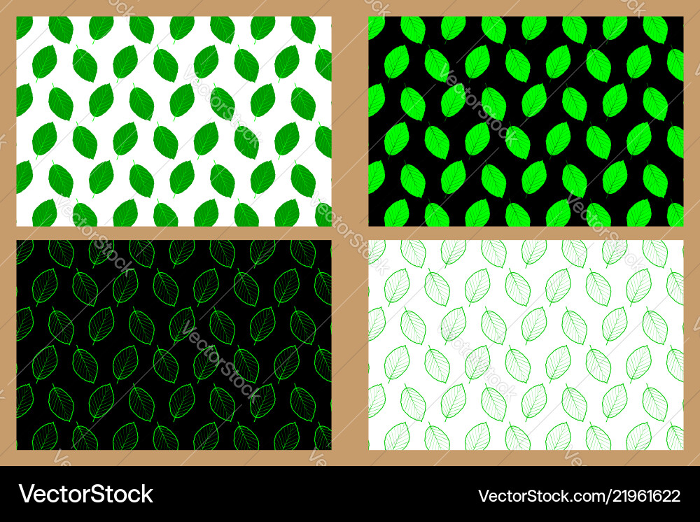Beech leaf - pattern Beech leaf - pattern vector image