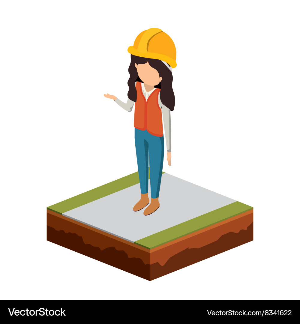 Isometrics builder design Vector Image