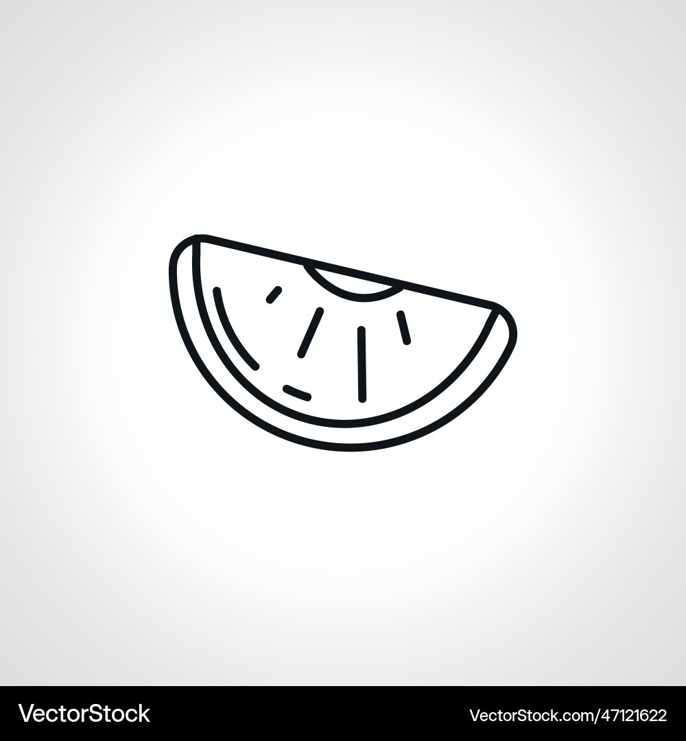 Lemon line icon web linear Vector Image