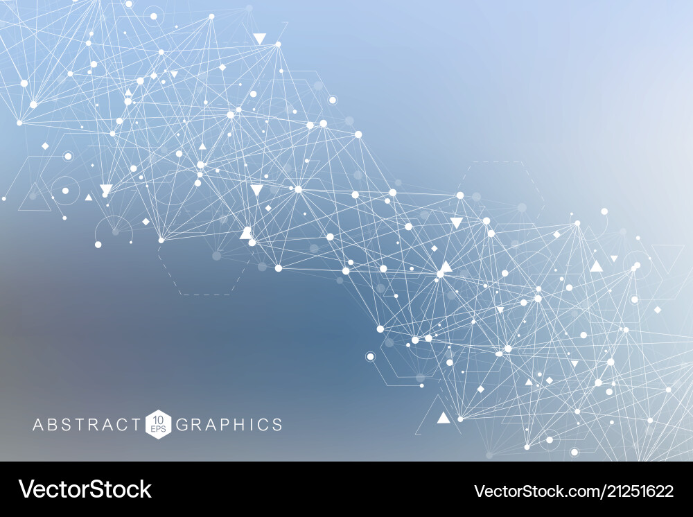 Science network pattern connecting lines and dots Science network pattern connecting lines and dots Vector Image