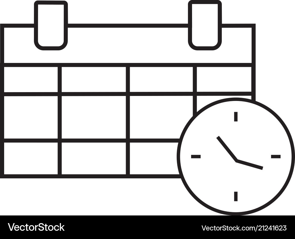 Abstract clock object Abstract clock object vector image
