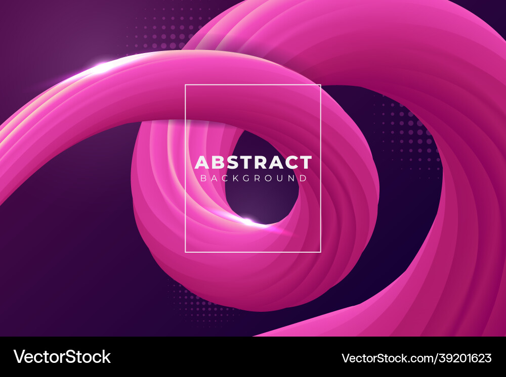 Abstract fluid shape background dynamic soft pink Vector Image