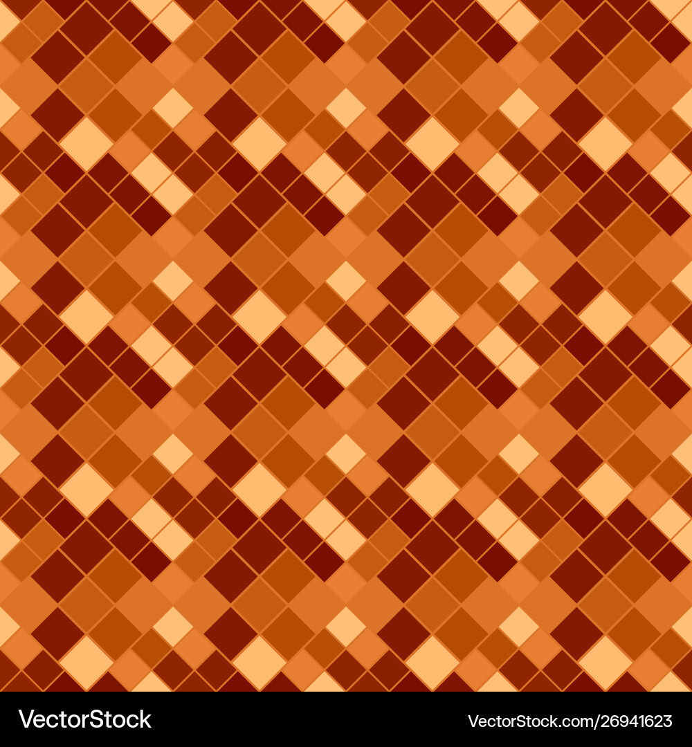 Abstract seamless diagonal square pattern vector image