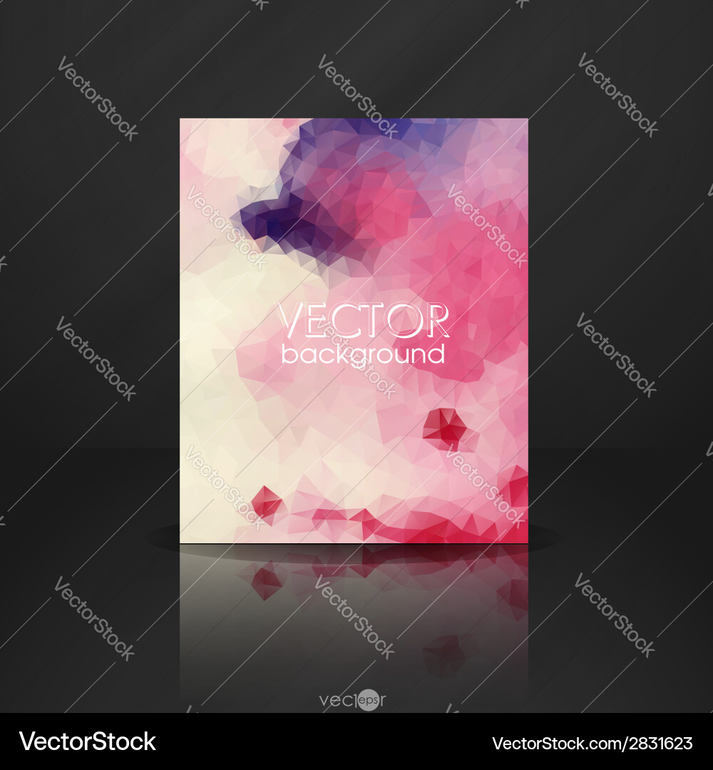 Colorful abstract background with triangles Vector Image