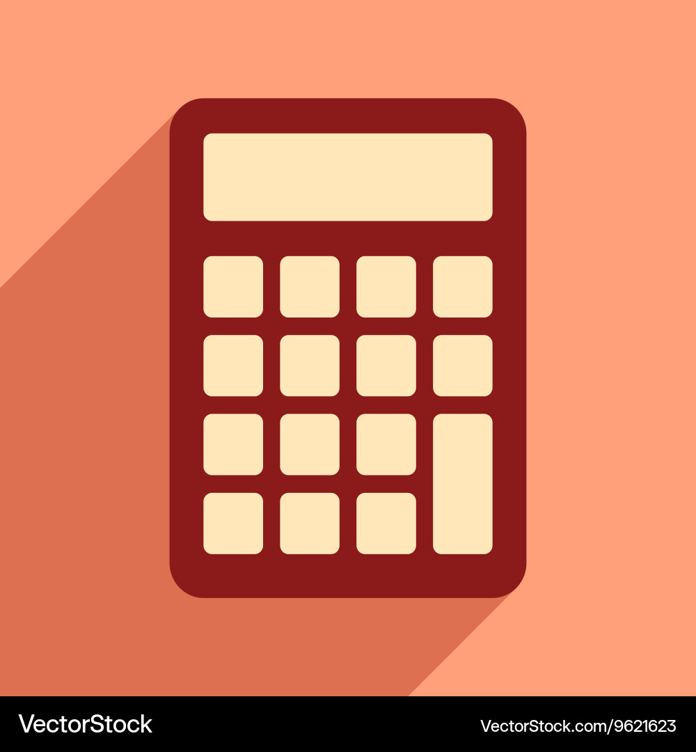 Flat with shadow icon and mobile application vector image