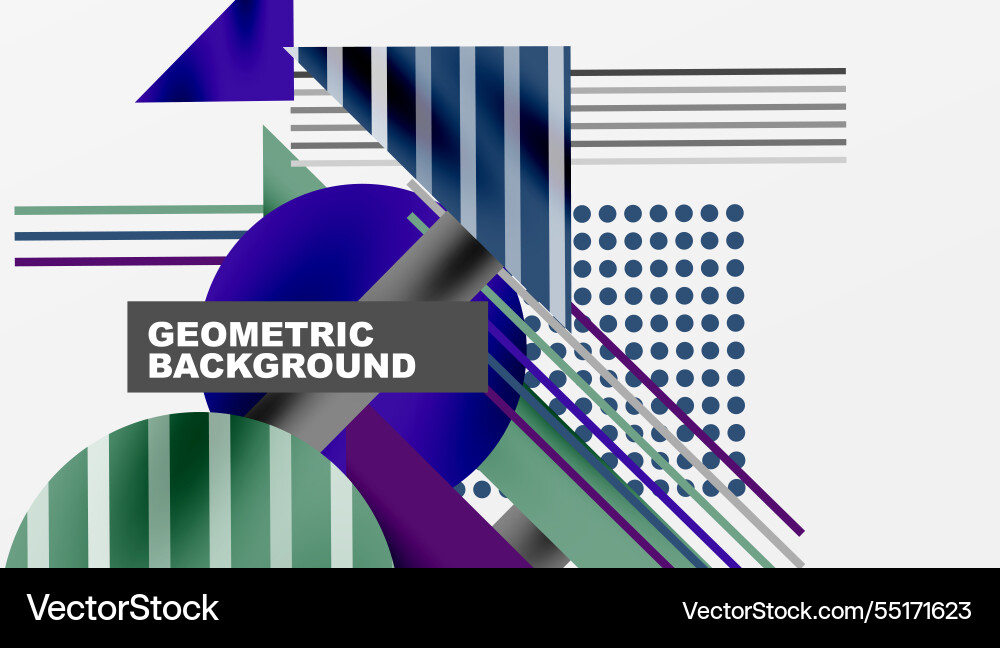 Geometric background showcasing sharp lines Vector Image