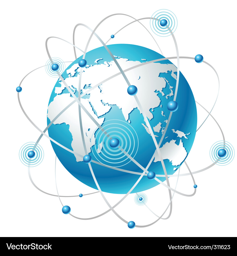 Global Network Connection vector image