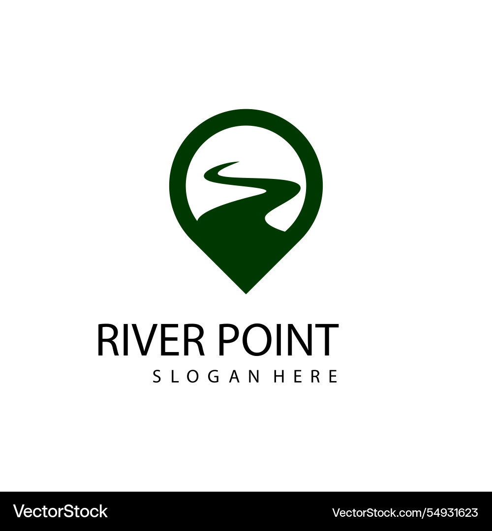 Map pointer icon logo design template Vector Image