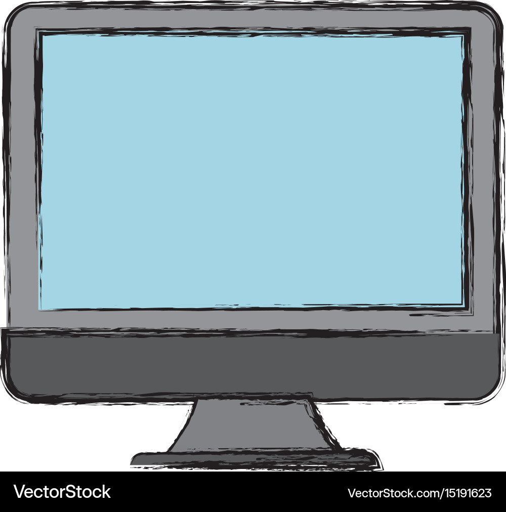 Monitor computer icon vector image