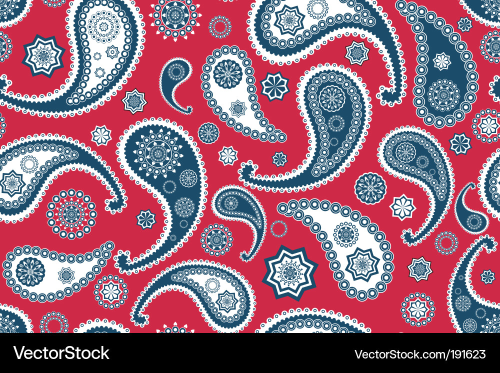 Oriental Paisley Pattern Vector Image