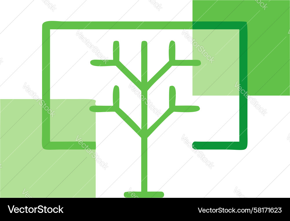 Overlapping Forest Trees Vector Image