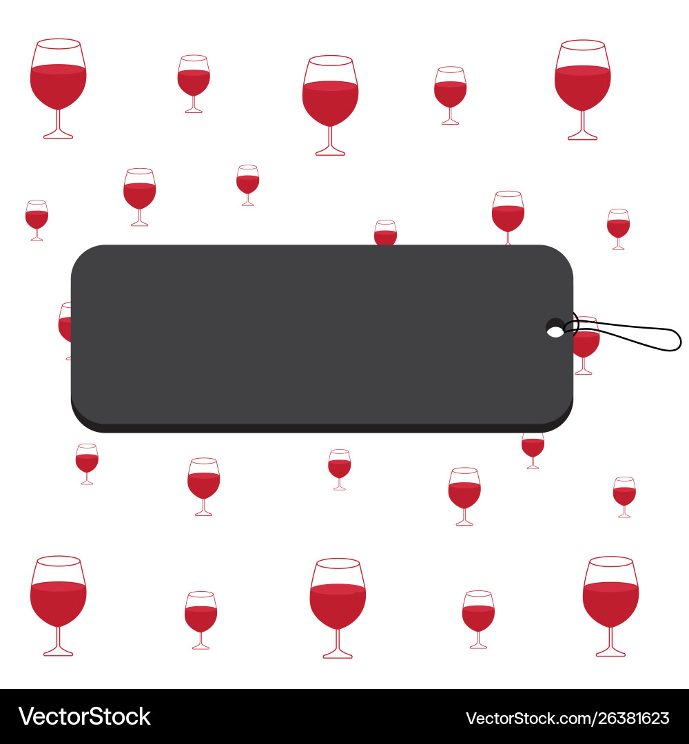 Rectangle shaped empty colored label attached Rectangle shaped empty colored label attached vector image