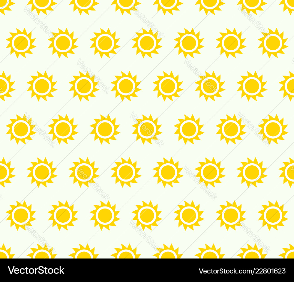 Repeatable pattern background with small sun vector image