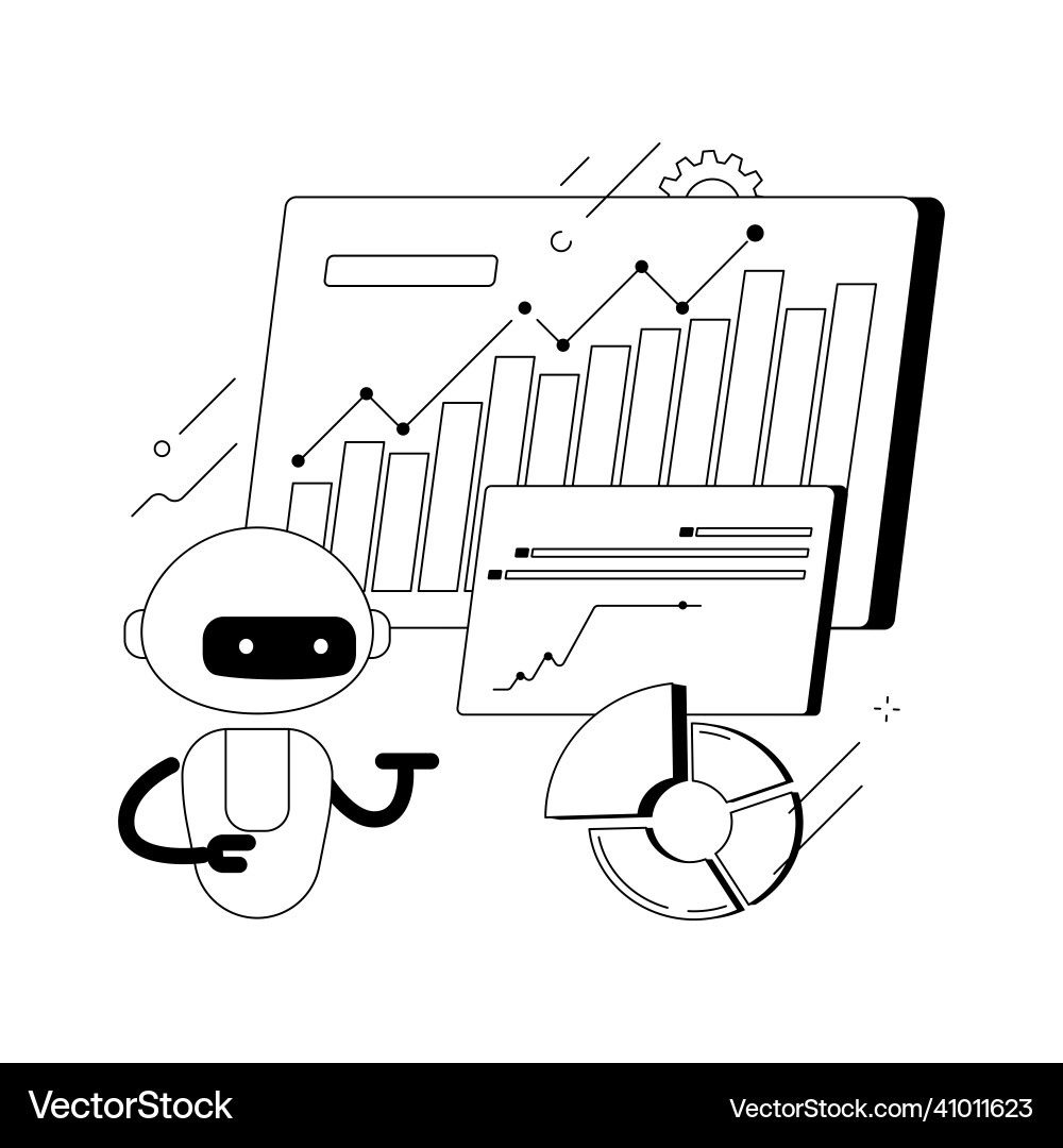 Robotic process automation abstract concept Robotic process automation abstract concept Vector Image