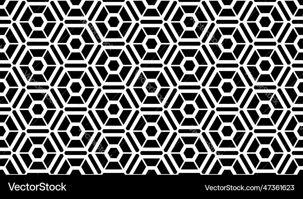 Seamless hexagons pattern Vector Image