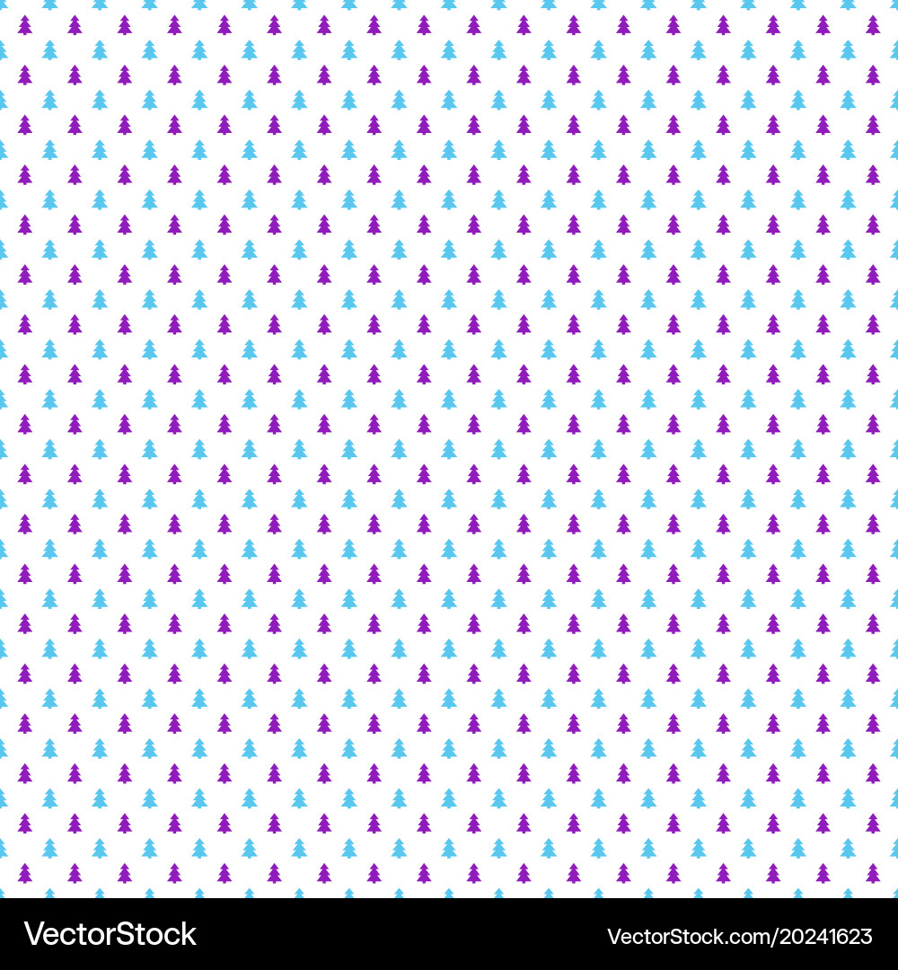 Seamless retro stylized pine tree forest pattern vector image