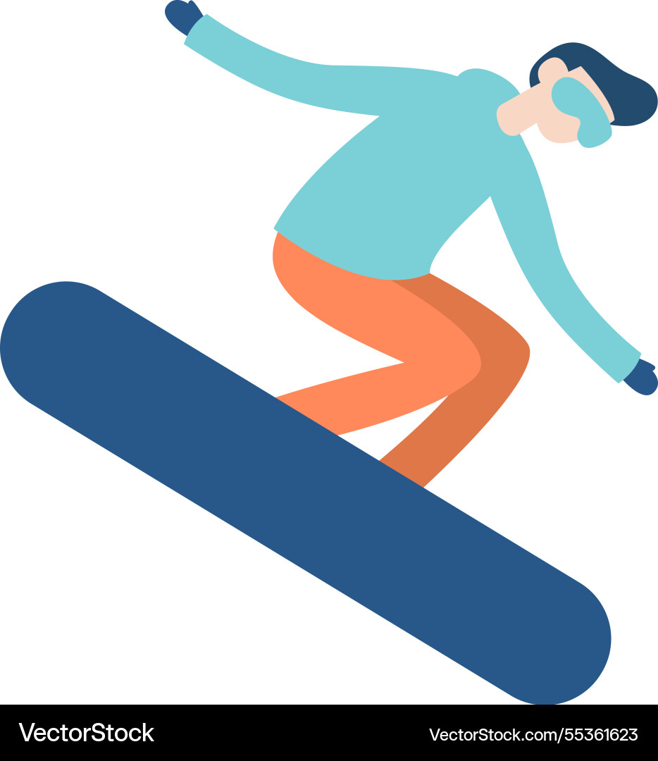 Snowboarder gekleidet im Winter Gang soaring Snowboarder gekleidet im Winter Gang soaring vektorbild
