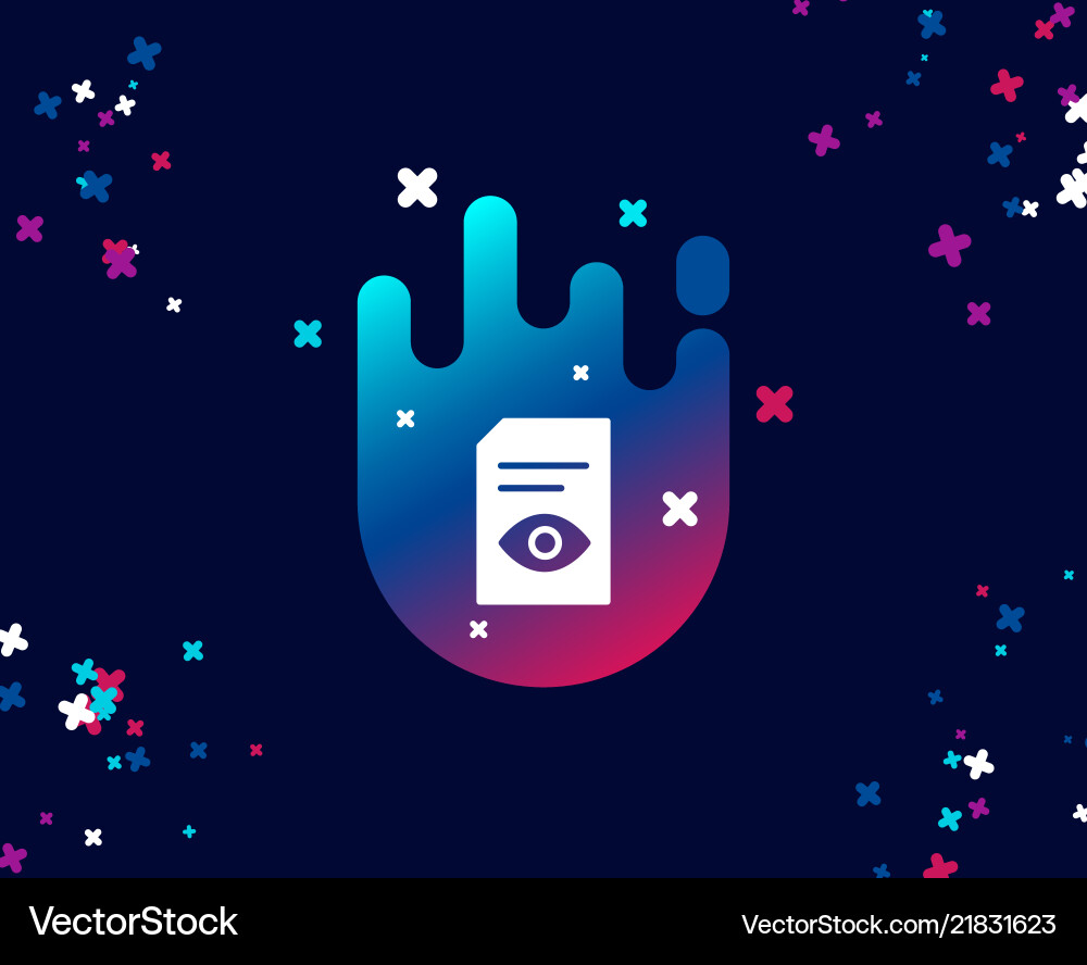 View document simple icon open file sign vector image