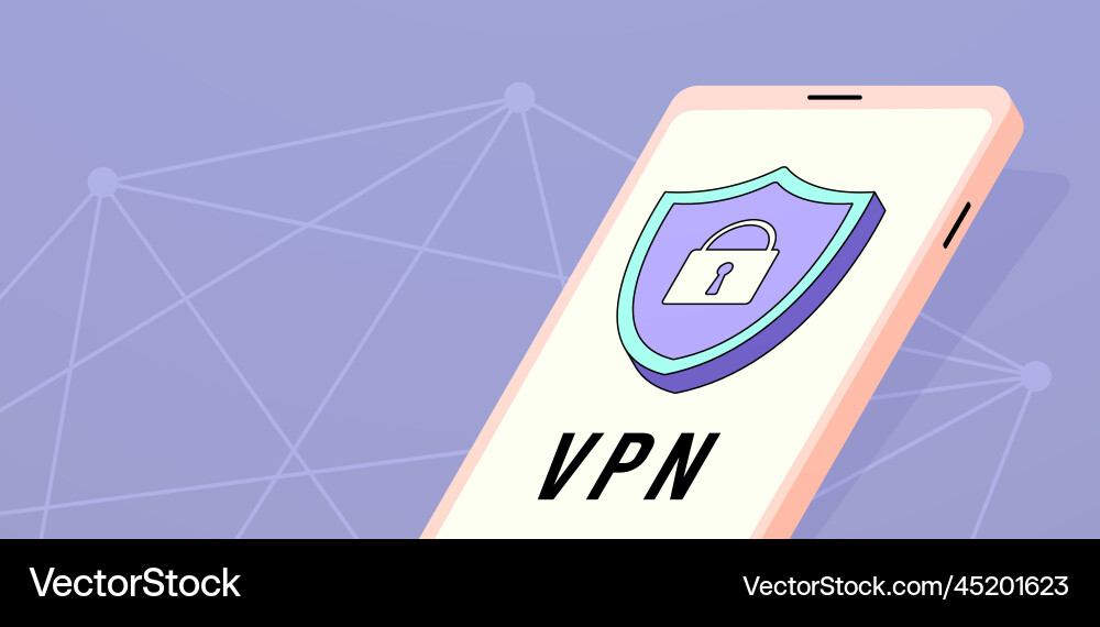 Virtuelles privates Netzwerk - vpn Application concept Virtuelles privates Netzwerk - vpn Application concept vektorbild