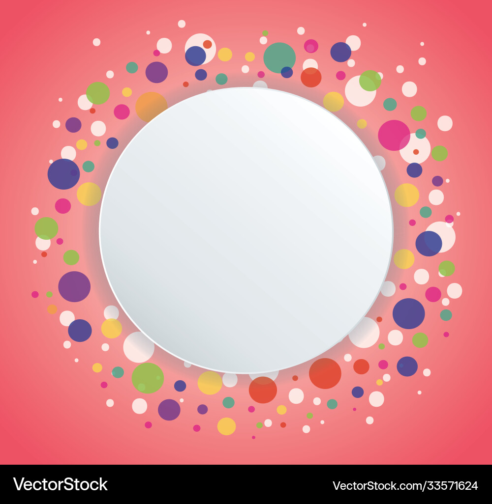 Abstract colorful round circle background Abstract colorful round circle background vector image