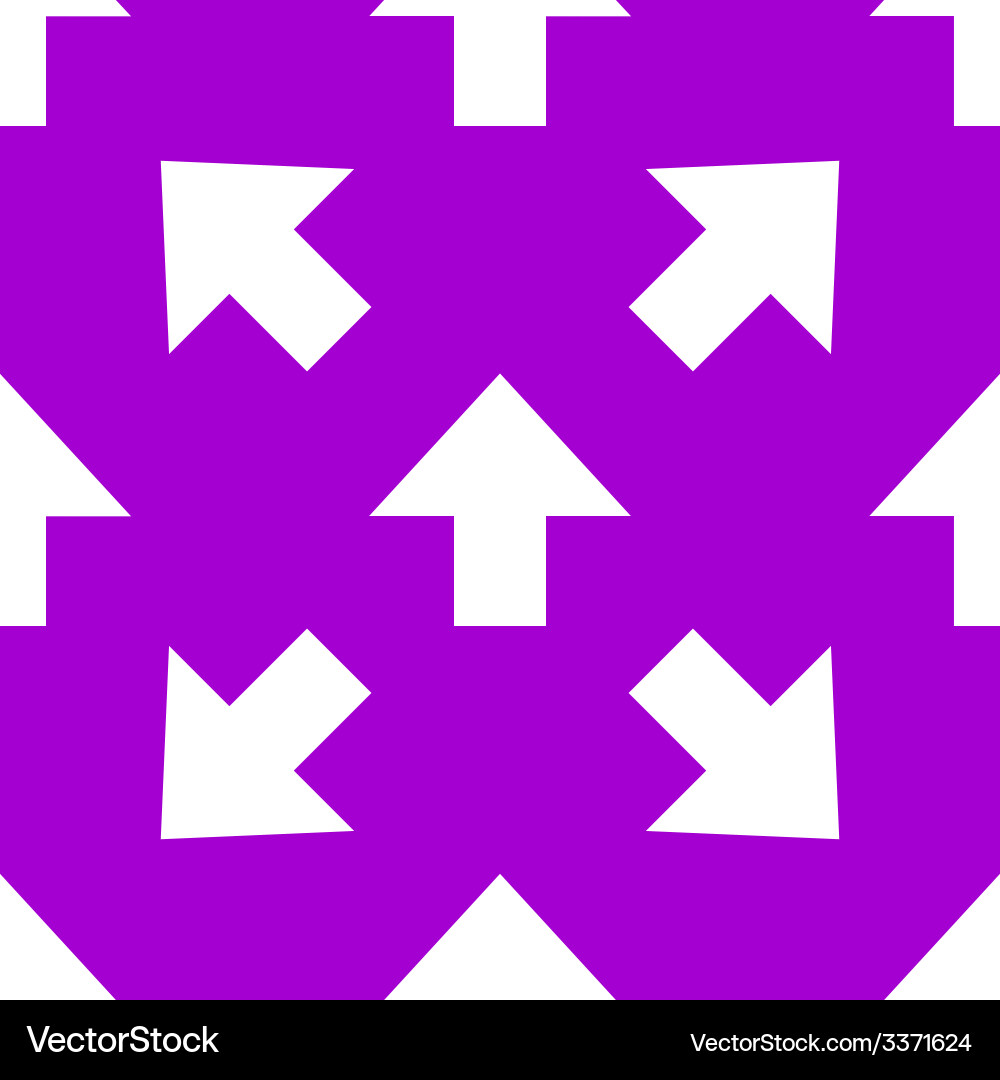 Arrow web icon flat design seamless pattern Vector Image