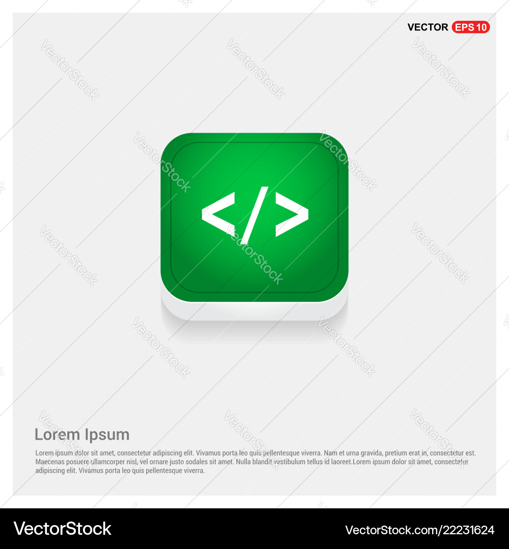 Code icon Code icon vector image
