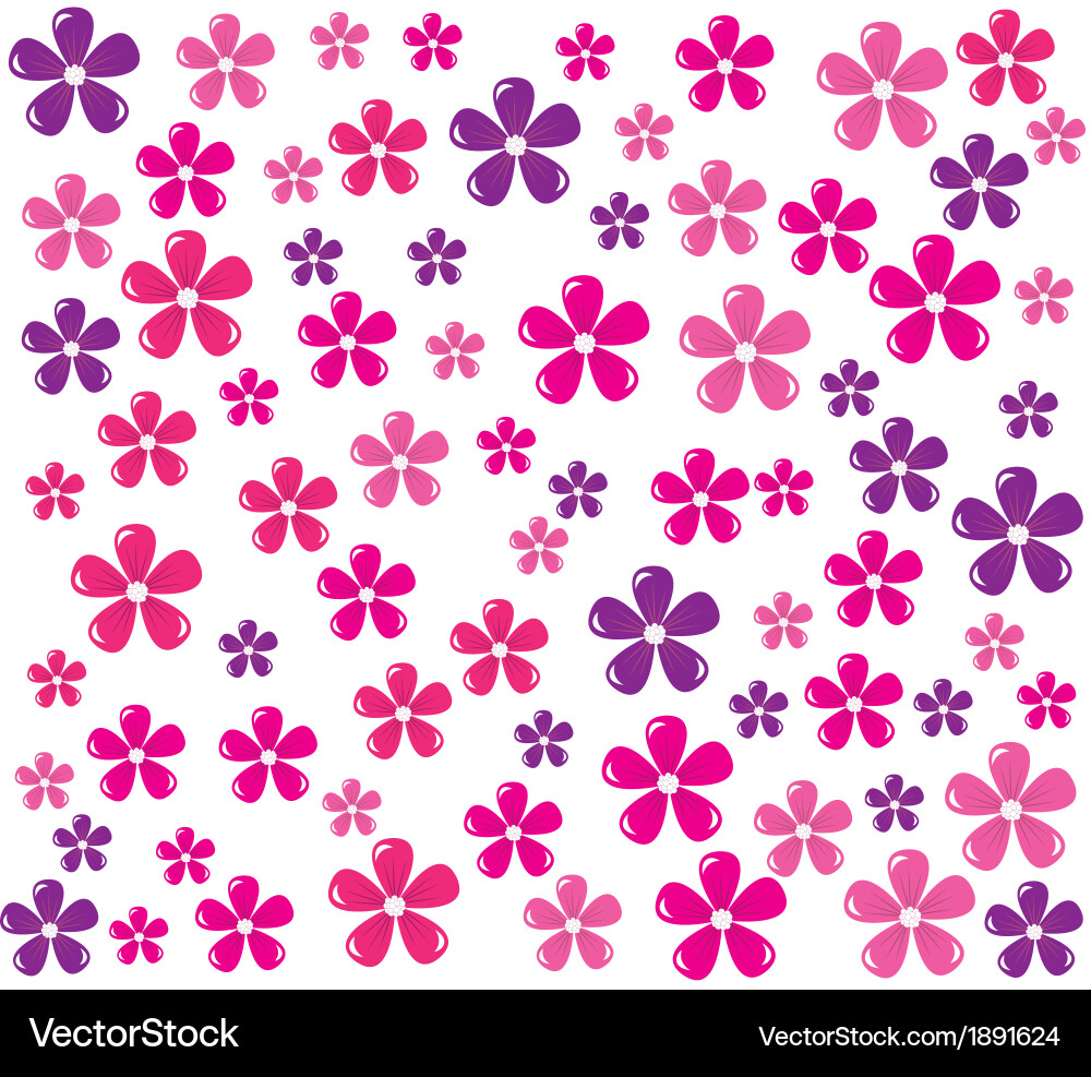Floral Scroll Pattern vector image
