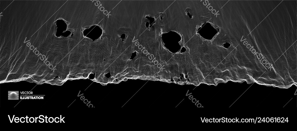 Fractured Grid Pattern vector image