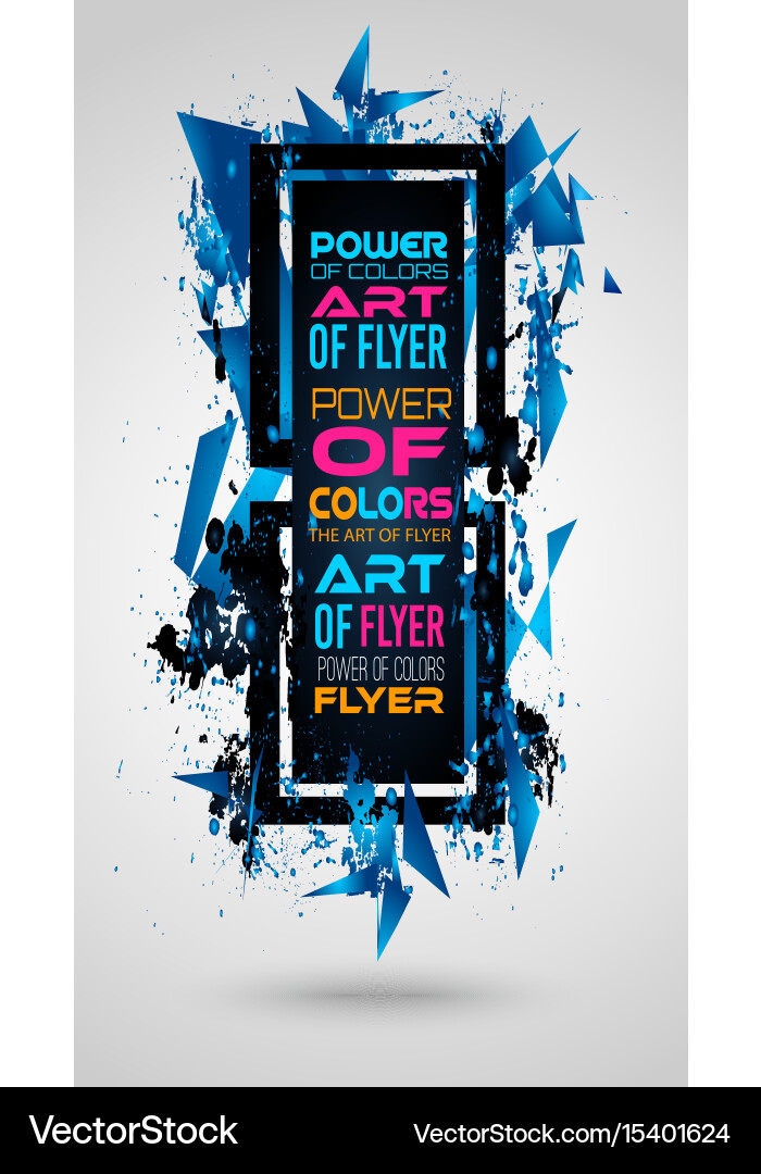 Futuristic frame art design with abstract shapes Vector Image