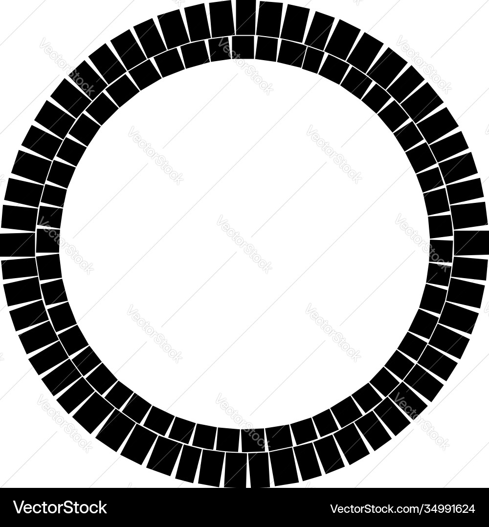 Geometric circle element circular stonework Geometric circle element circular stonework vector image