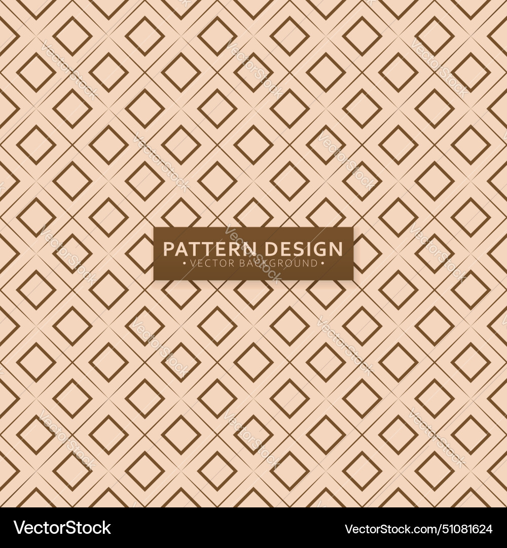 Minimalist square pattern background design vector image