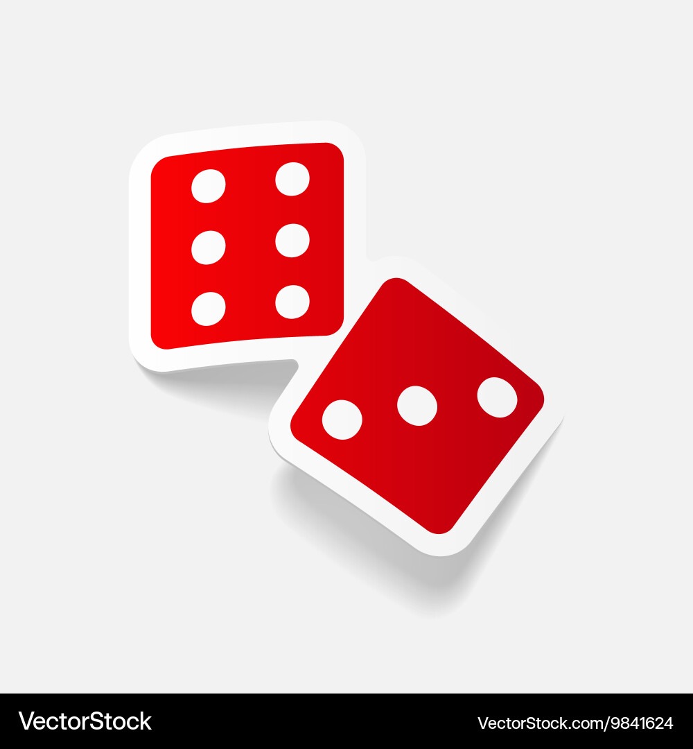 Realistic design element dice Vector Image