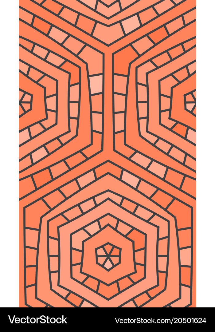 Red Hexagonal Seamless Pattern Vector Image