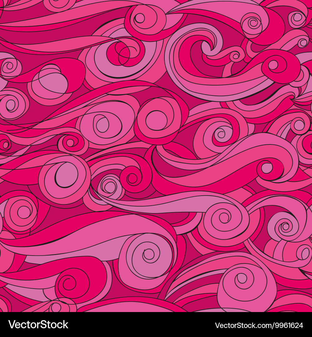 Rose Wave Abstract Pattern Vector Image