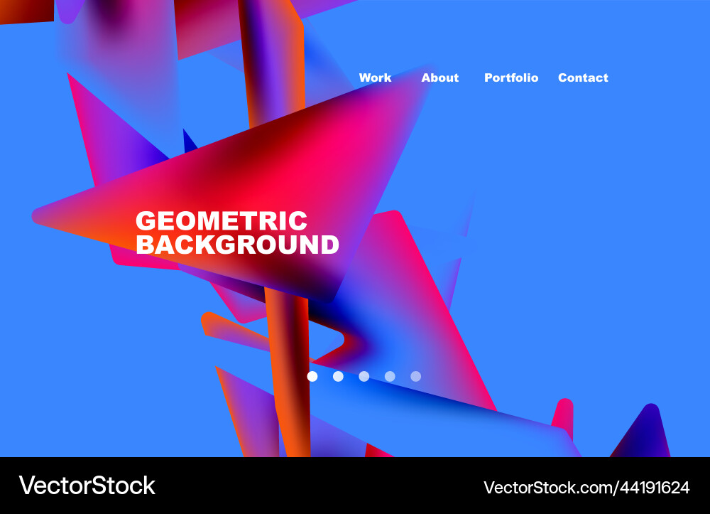 Shards shape composition abstract background web vector image