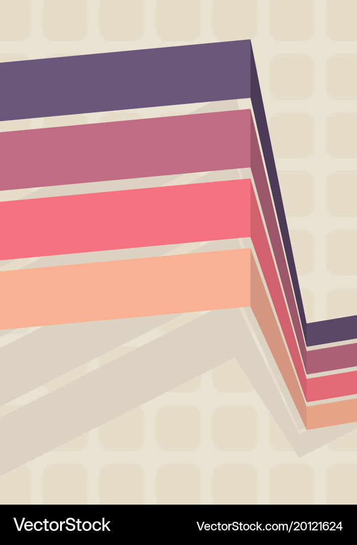 Simple background in retro style vector image