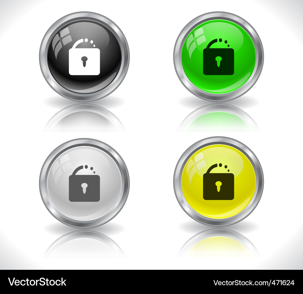 Website buttons Vector Image