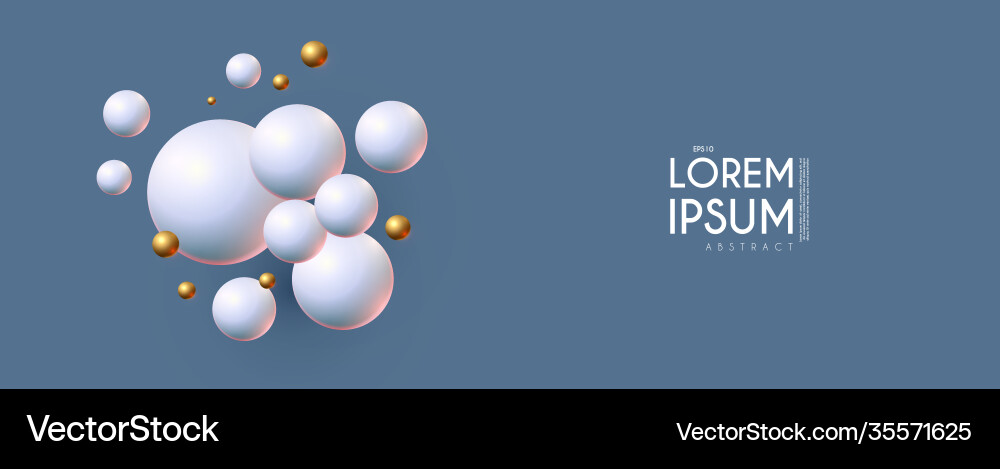 Abstract 3d background with spheres structure Abstract 3d background with spheres structure vector image