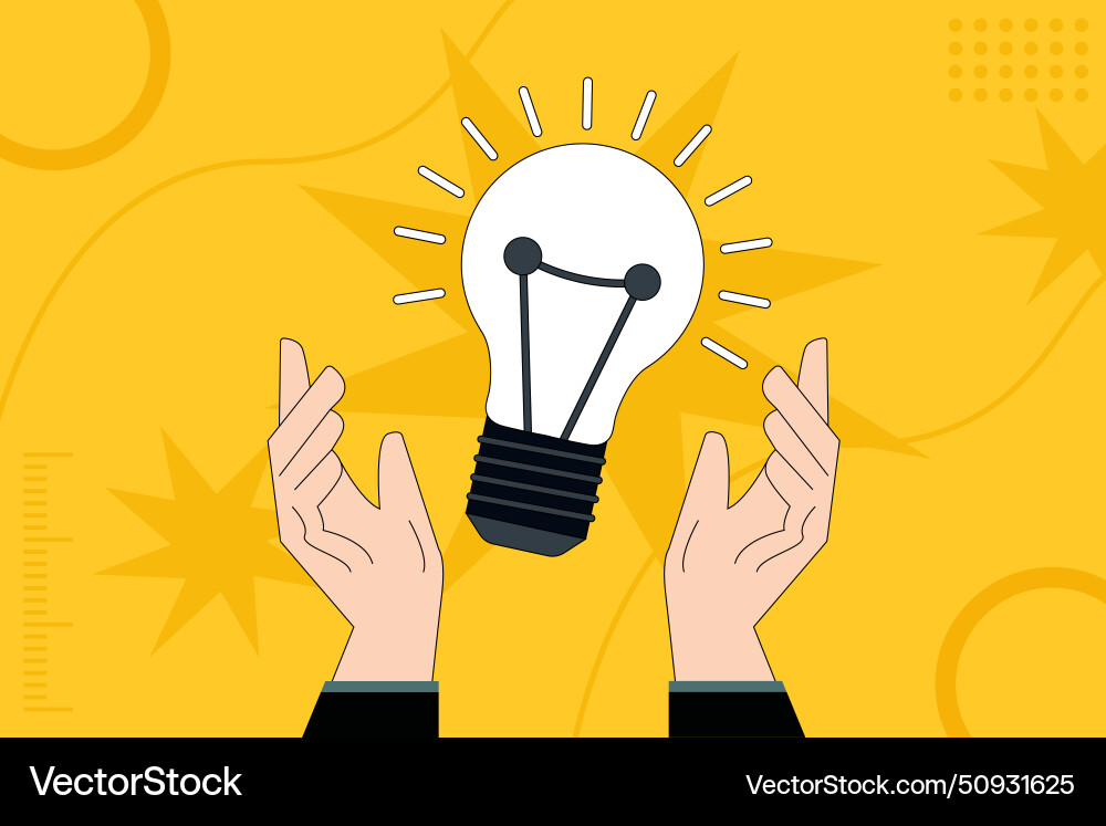 Business concept creative process Royalty Free Vector Image