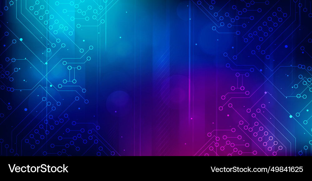 Digital technology futuristic internet network ai Vector Image