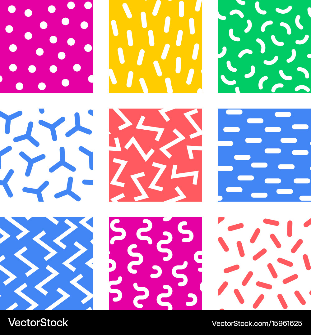 Geometric abstract seamless pattern simple motif Vector Image