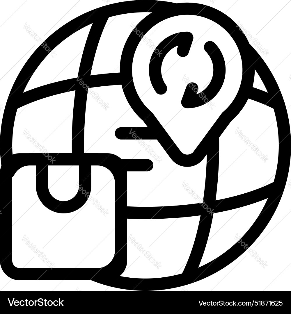 Global delivery service showing return shipping Vector Image