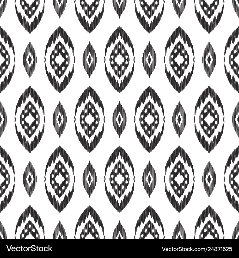 Ikat seamless pattern Royalty Free Vector Image